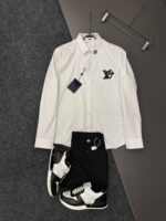 Louis Vuitton Signature White Long Sleeve Shirt ✨