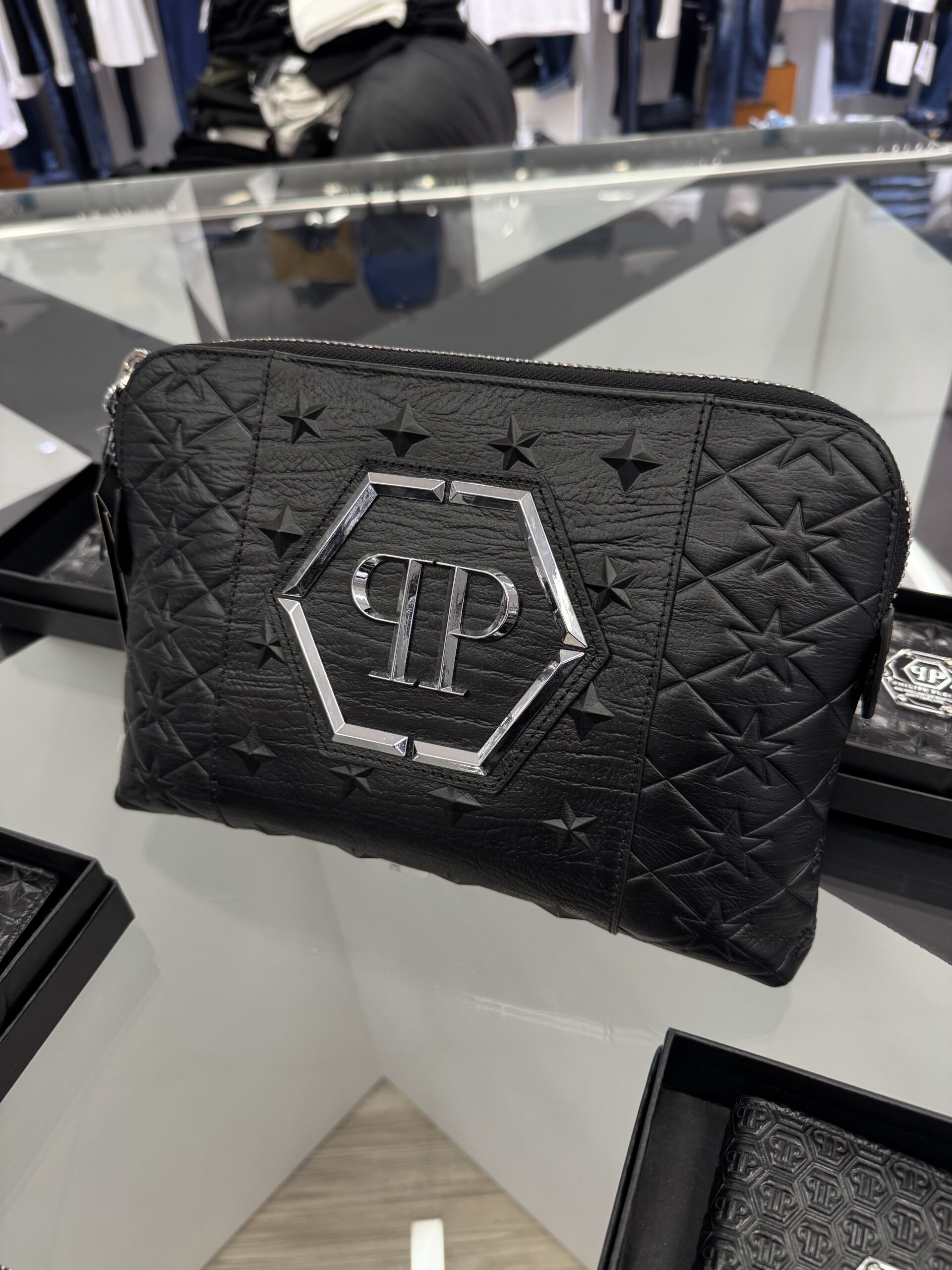 IMG_5541 Philipp Plein PP Signature Black Clutch - الصورة 1